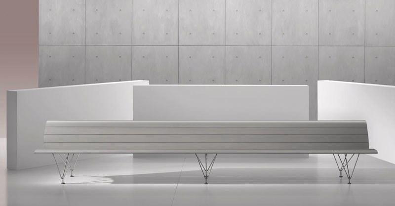 MASCAGNI Скамья из алюминия со спинкой Airport sun-id-1514509 - Вид №1