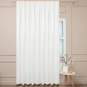 Штора Калифорния бежевая 200×280 см со скрытыми петлями 89433185