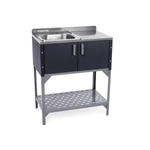 Дополнительный модуль для летней кухни с мойкой и полкой Forester алюминий 71x41x87 см