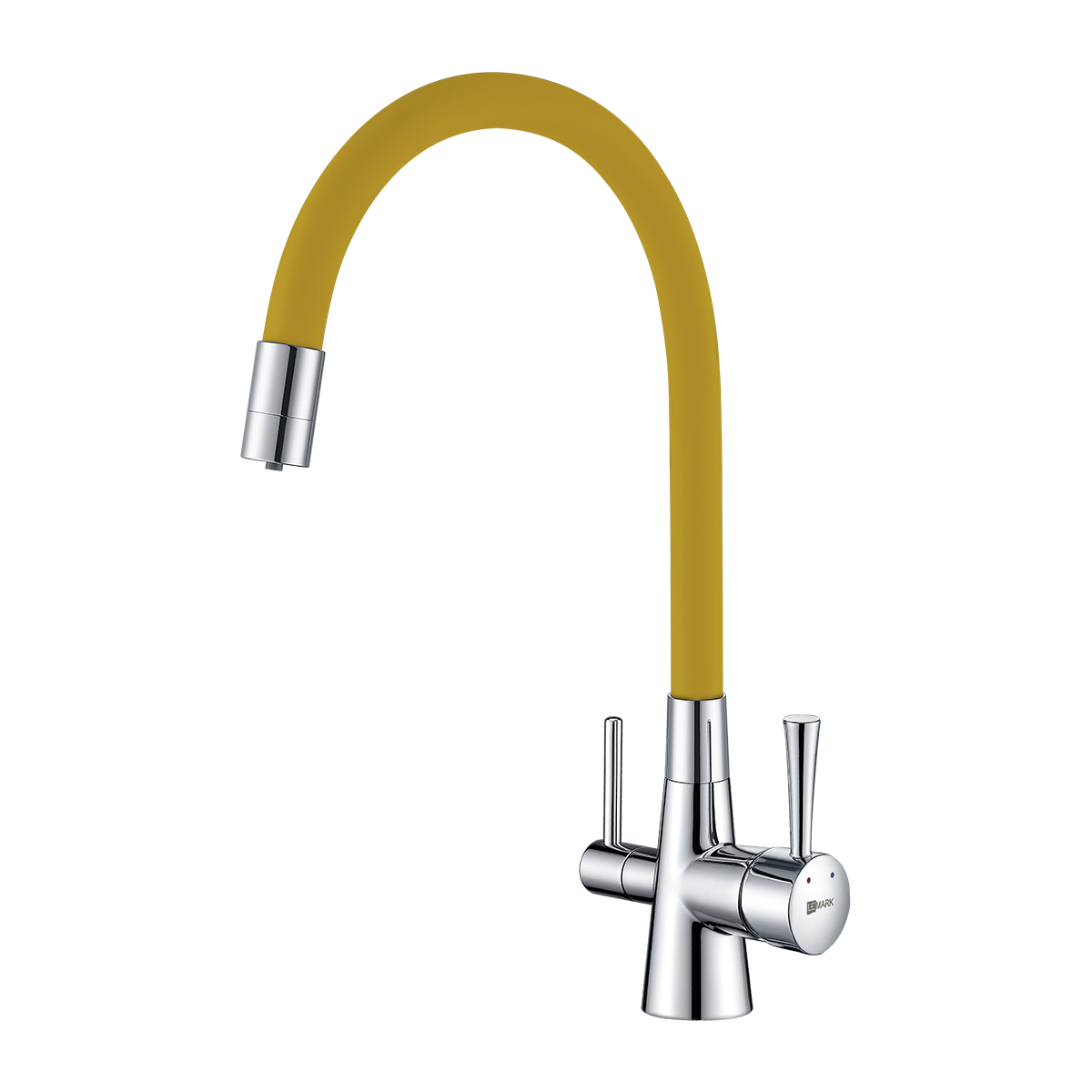 LM3075C-Yellow Смеситель Comfort для кухни с подключением к фильтру с питьевой водой LEMARK COMFORT