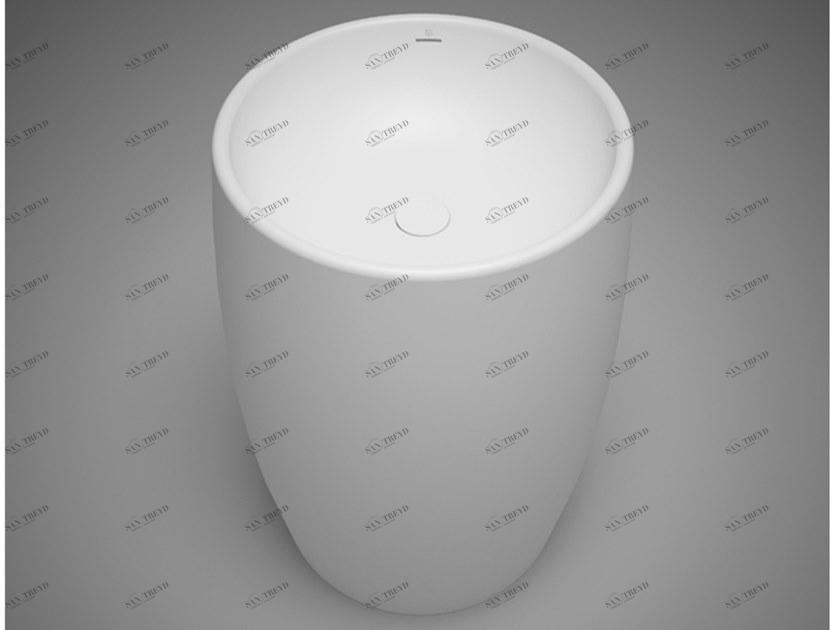 Sa0507 Напольная раковина стоящая овальная Blu Bathworks® Halo