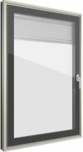 FINSTRAL Алюминиевые окна и форрес со встроенными жалюзи Fin-project