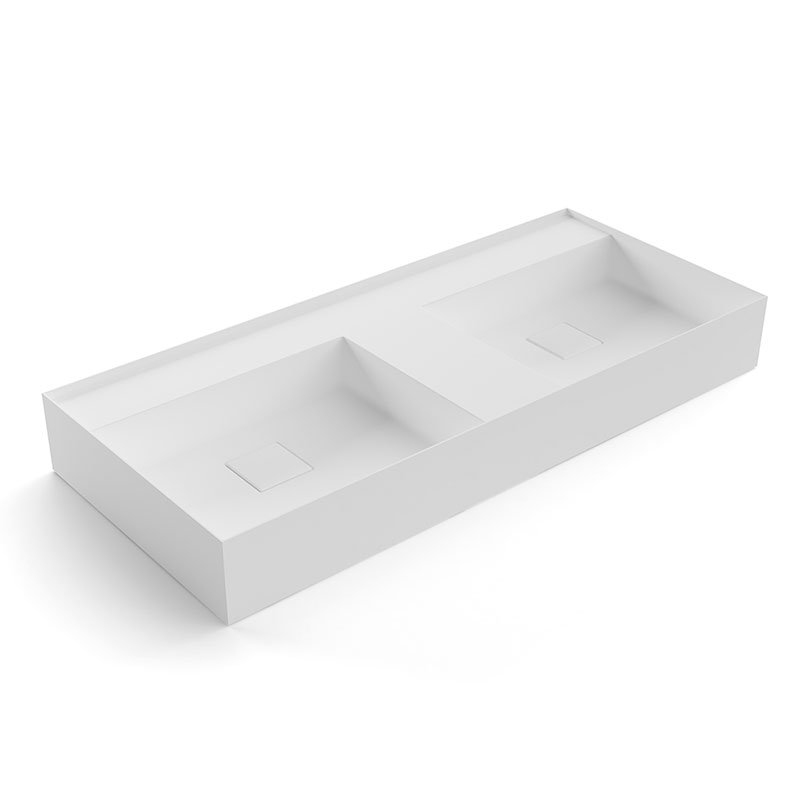 Graffiomood Подвесная раковина настенная прямоугольная Antoniolupi  белая  - Вид №4