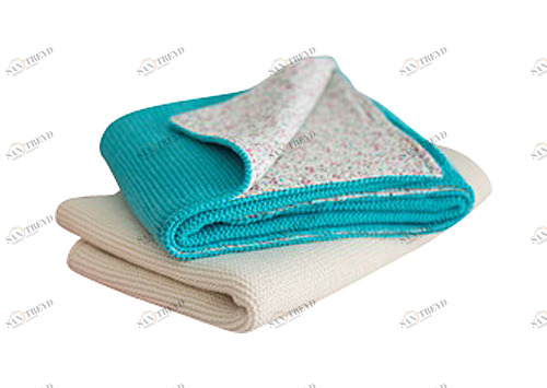 Плед бирюзовый Milana APERO ДИЗАЙНЕРСКИЕ, ВЯЗАНЫЕ, ОДНОТОННЫЕ 010300 Голубой 