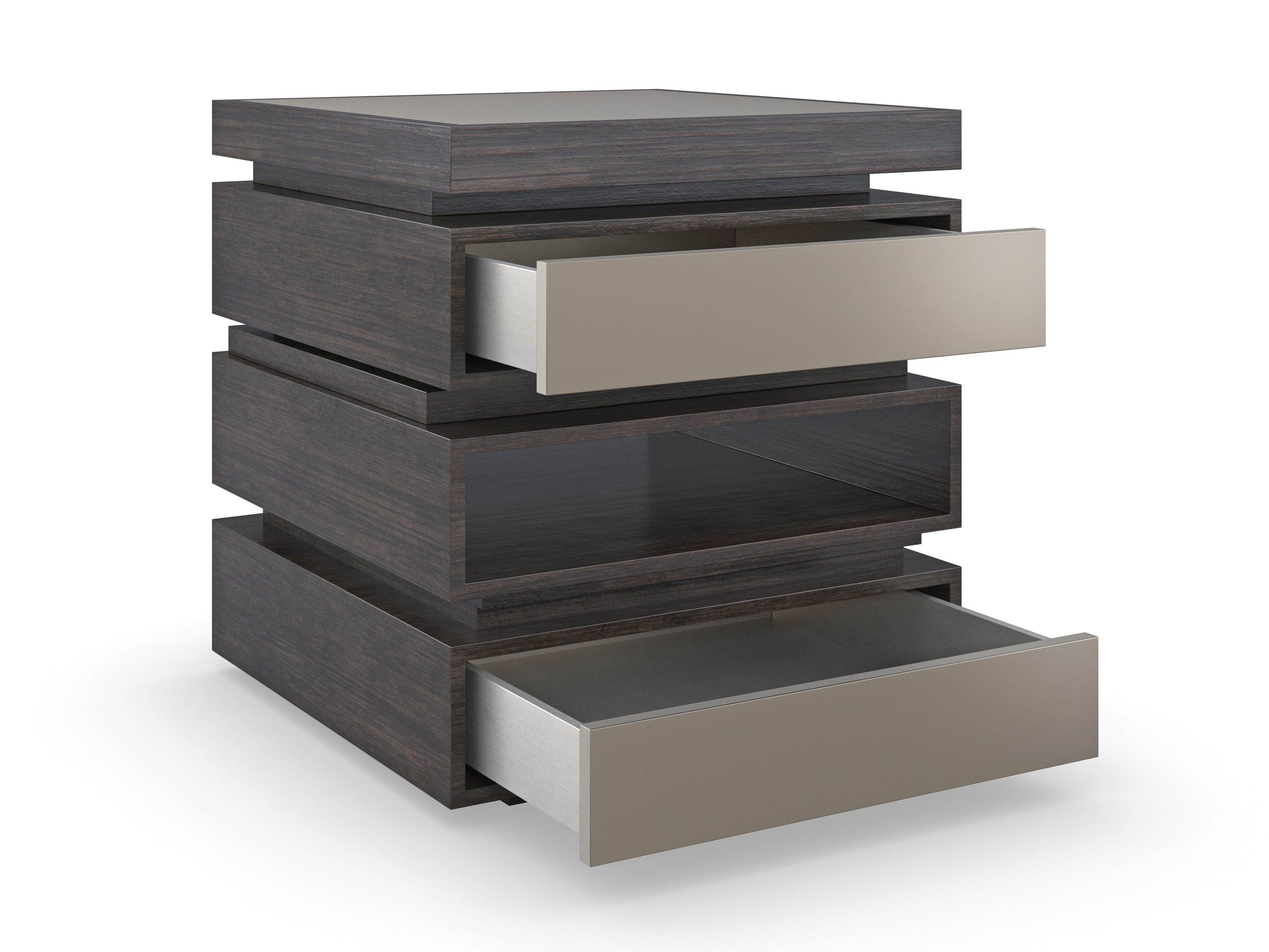 Высокий квадратный деревянный журнальный столик Caracole мода ARCH-00110755 - Вид №4