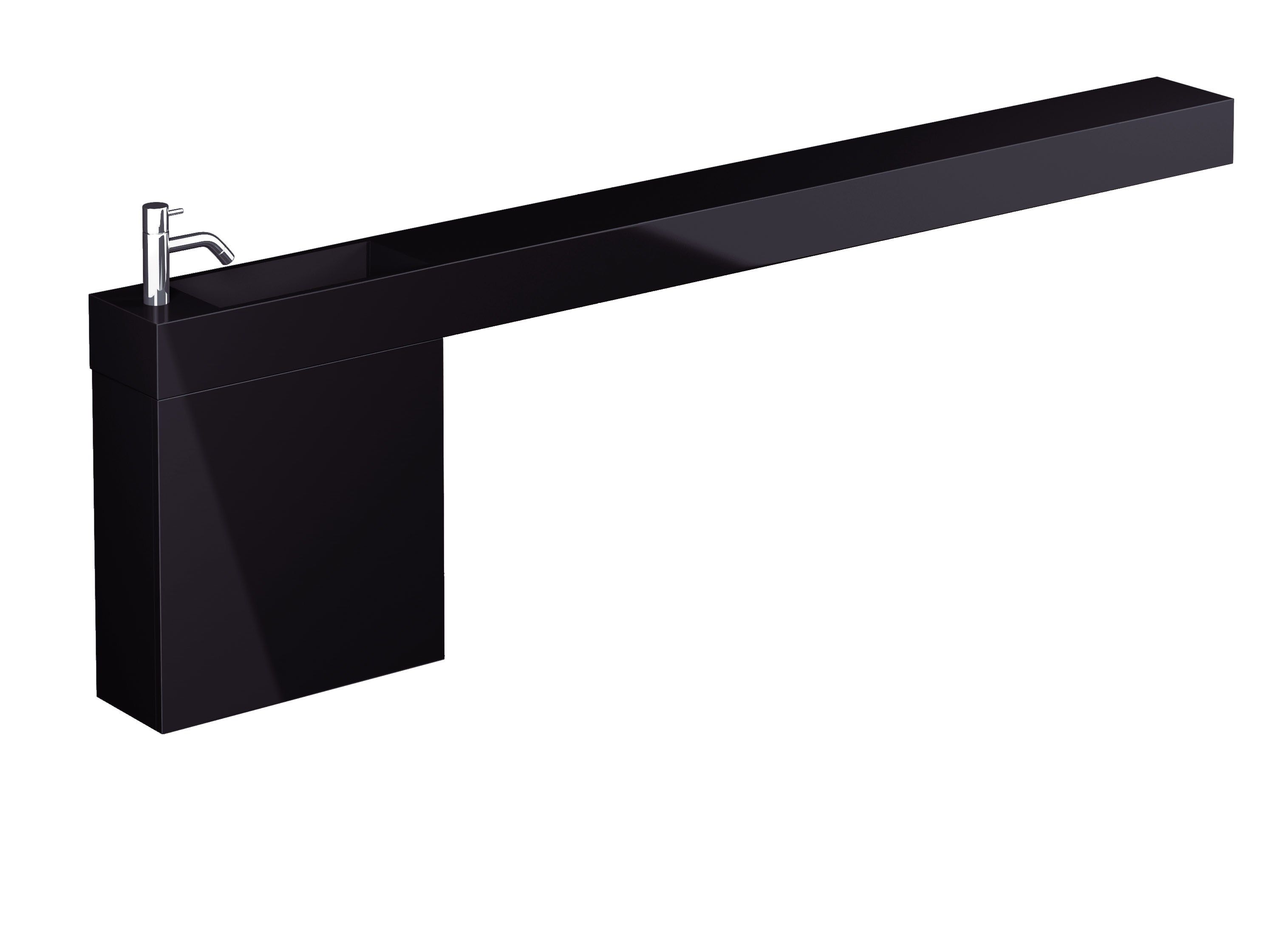 Мраморная ручная мойка с держателем для полотенец Miratap Lepto ARCH-00052273 - Вид №1