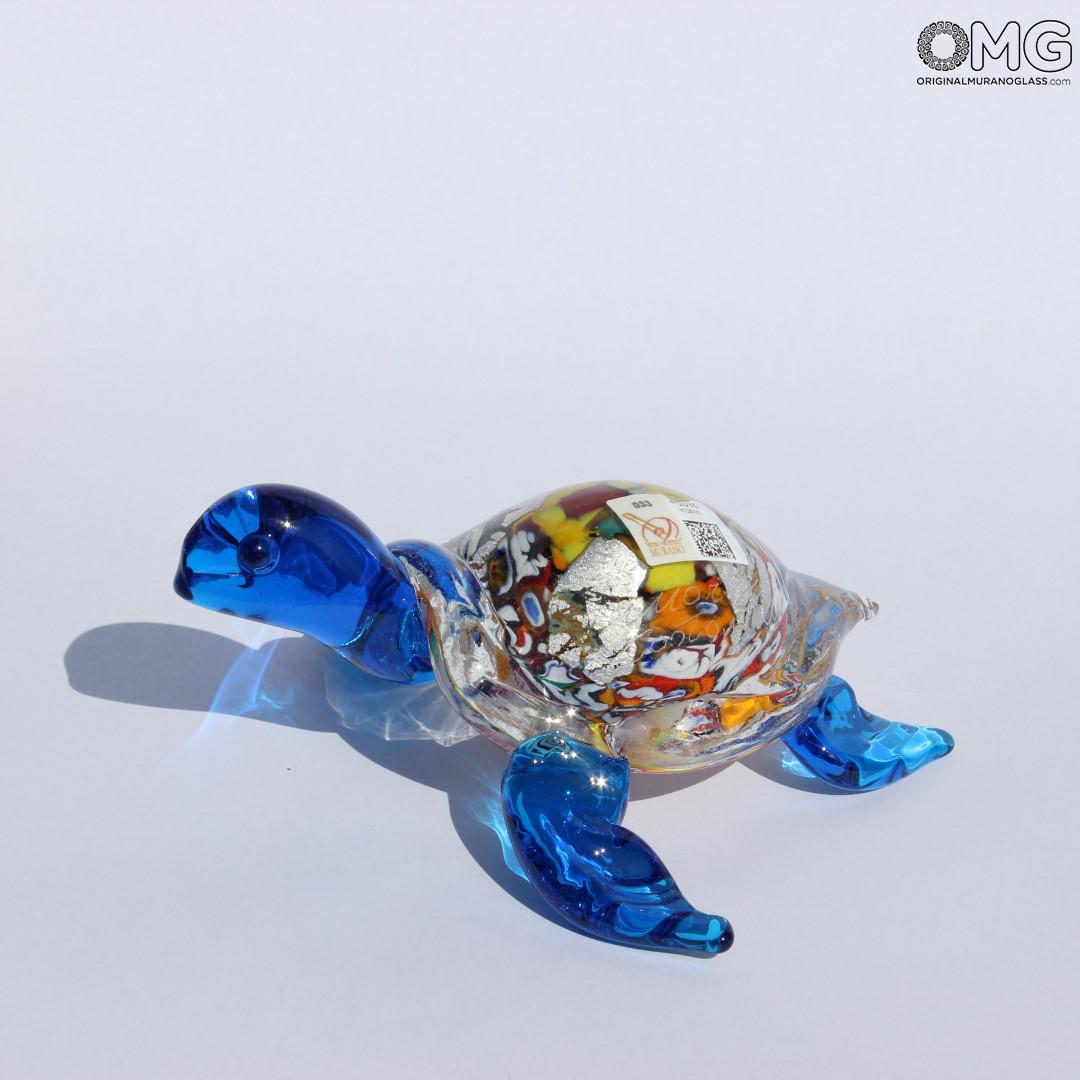 2295 ORIGINALMURANOGLASS Скульптура из муранского стекла Морская черепаха 16 см  - Вид №1