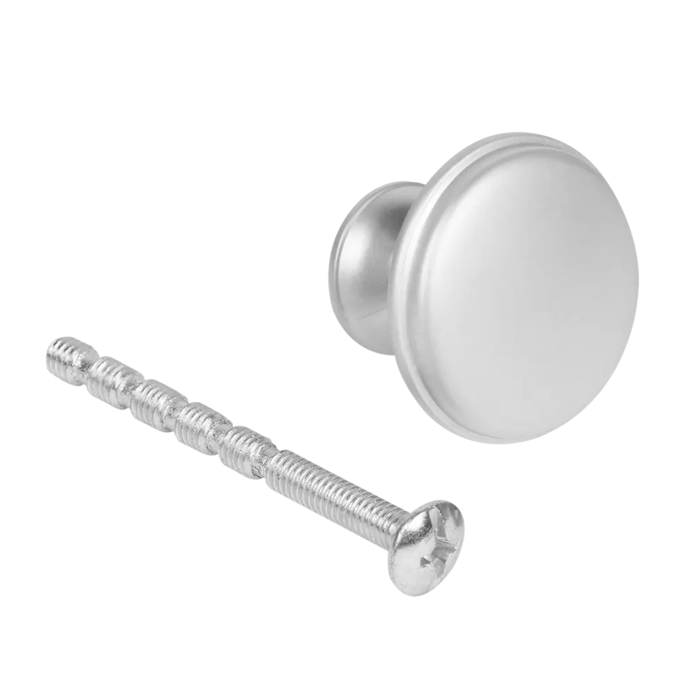 86858577 Ручка-кнопка мебельная 169 21x28 мм, цвет матовый хром STLM-1005888 Santreyd  - Вид №2