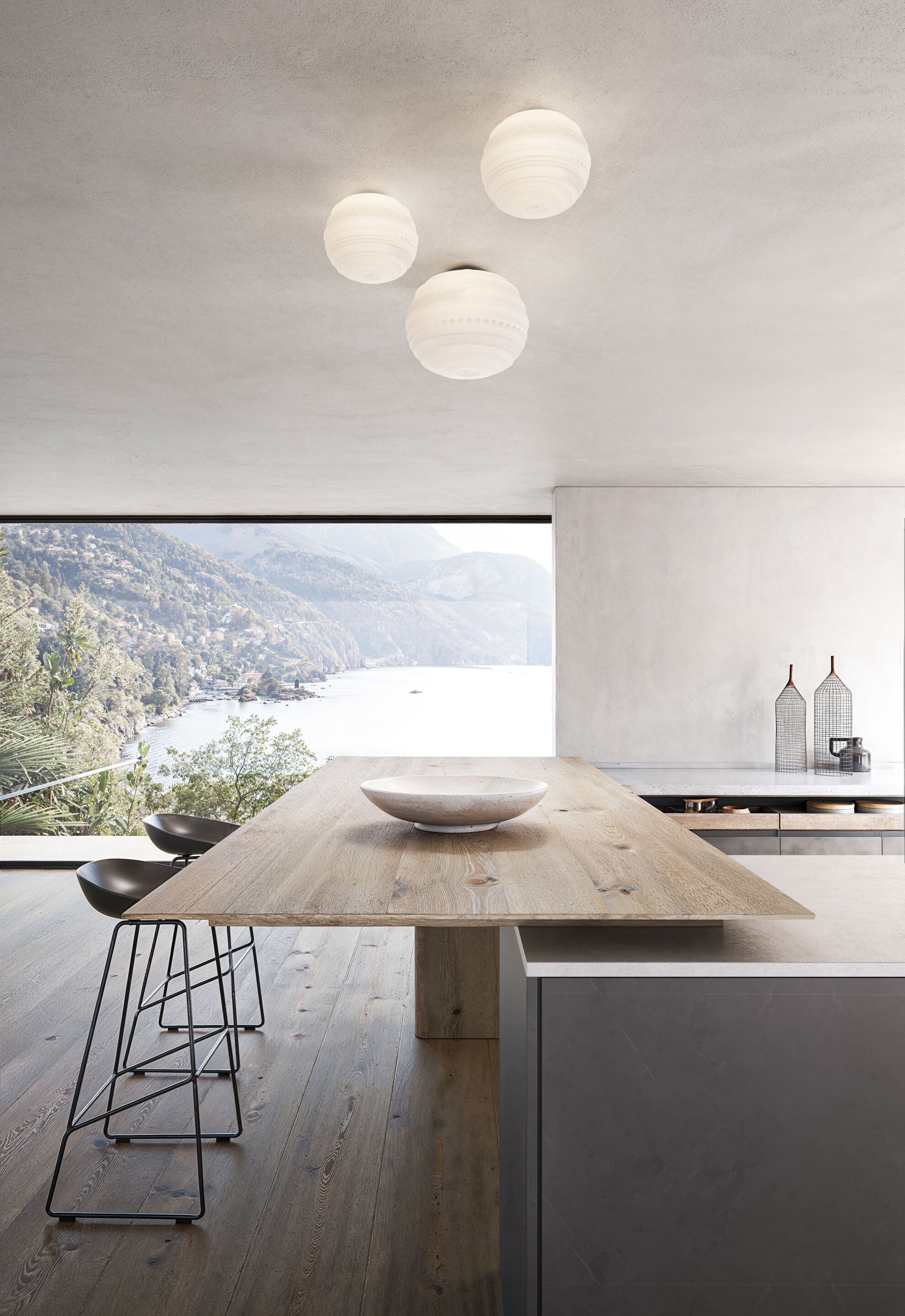 Настенный светильник / потолочный светильник из матового стекла Karman Шрифт Брайля ARCH-00054661 - Вид №2