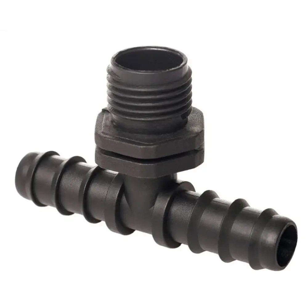 Тройник для садовых шлангов MasterProf ДС.070720 наружная резьба 3/4"х16 мм пластик STLM-2042106