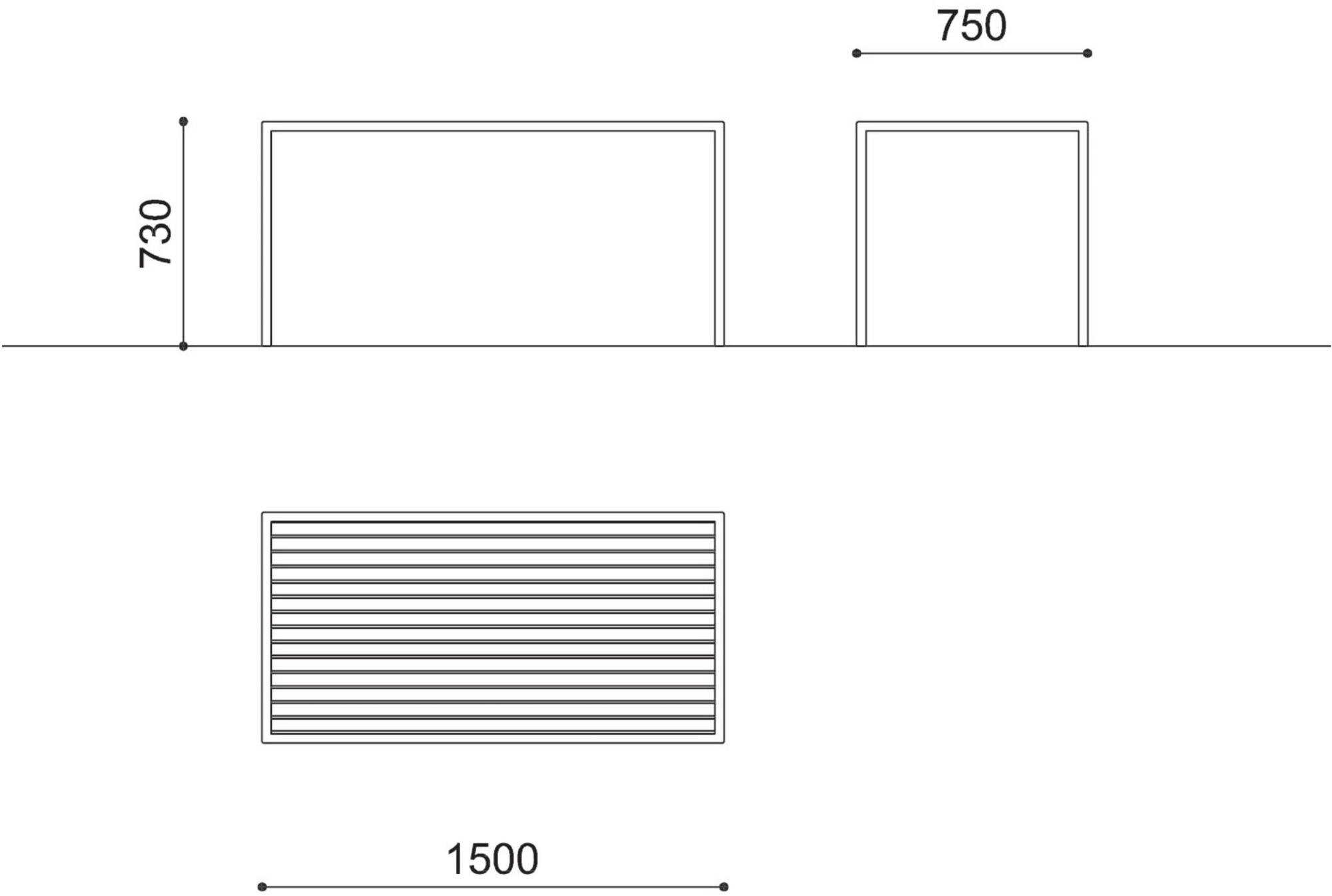City Design Прямоугольный деревянный стол для общественных мест Camilla Camilla - t - Вид №1