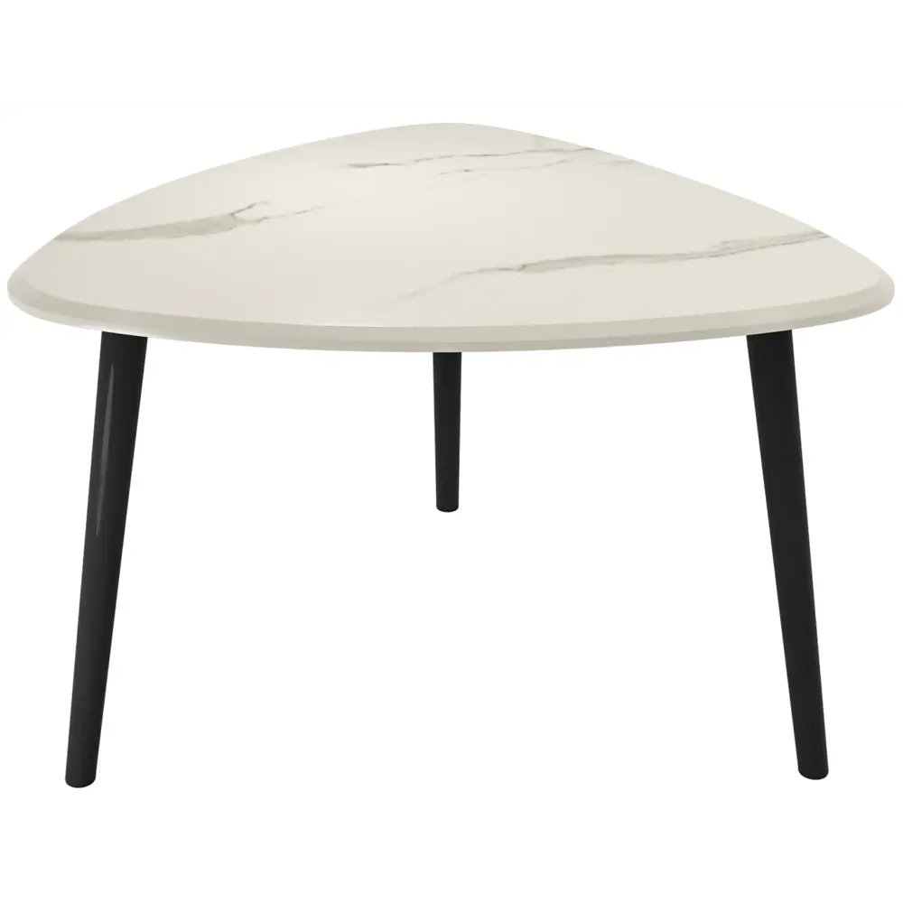 Журнальный столик треугольный 58x55 см белый SEASONS STLM-2102202