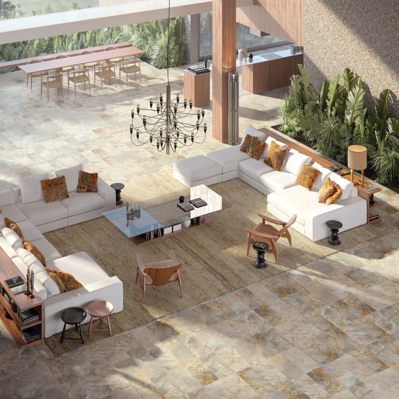 Пол / облицовка керамогранита с эффектом камня RECER Аризона ARCH-00052677 - Вид №1