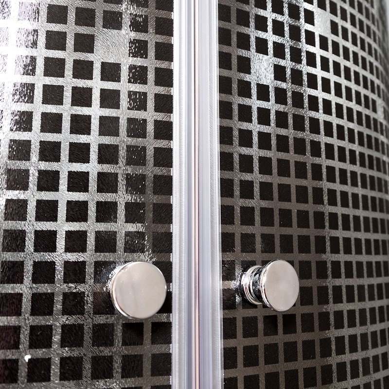 BМ4510 N с гидромассажем BLACK Душевая кабина DETO Серия ВМ L 809 N без крыши BLACK - Вид №8