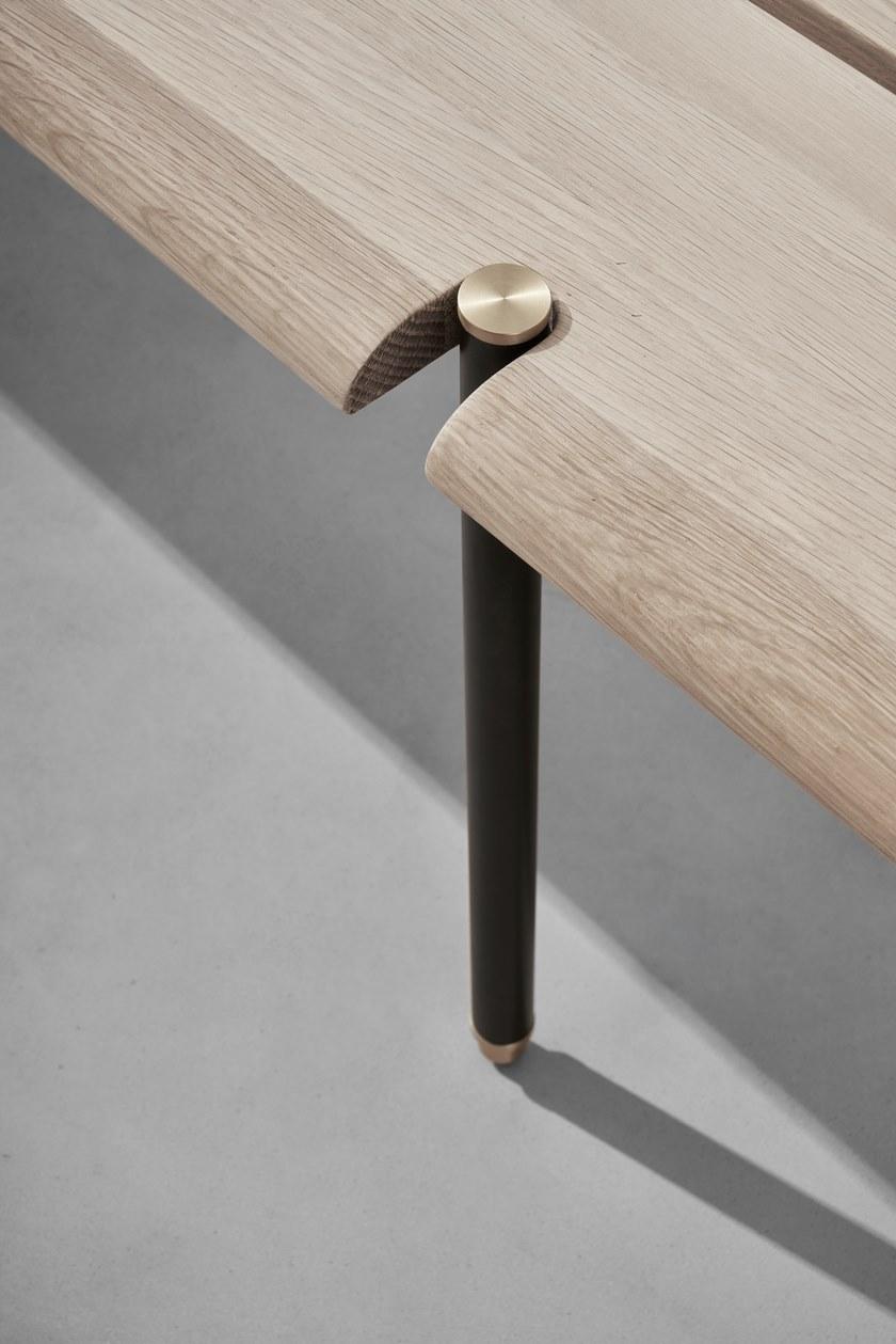 District Eight Скамейка из стали и дерева Stacking M234  - Вид №24