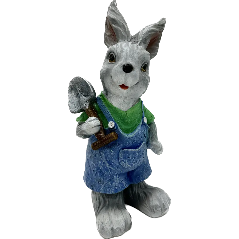 Santreyd Садовая фигура Заяц с лопатой - каменное кашпо для цветов 89341435 STLM-0964351