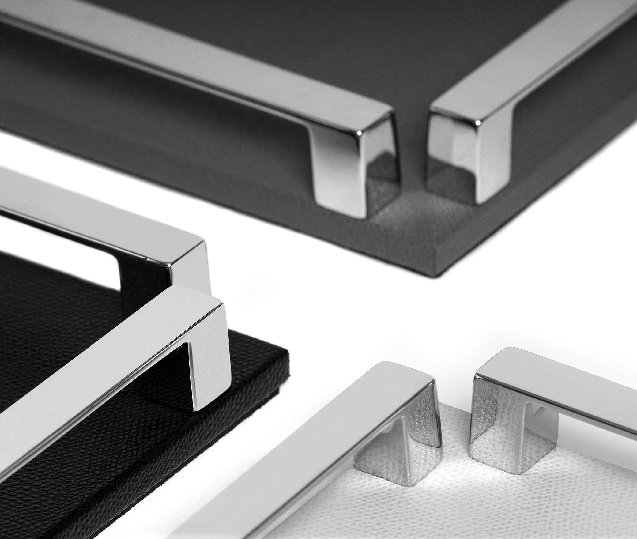 Пол Трей - 37X37 см / металлическая отделка_вороненная латунь / зерненая кожа_кремовый Pinetti G6.1425.029.027 - Вид №3