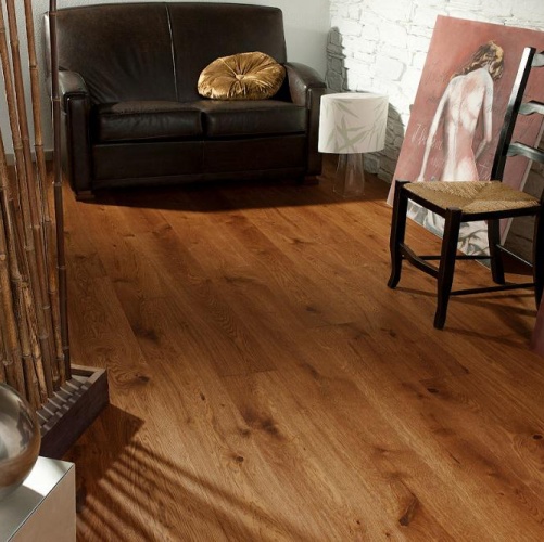 Паркетная доска Coswick Искусство и ремесло Женева Дуб Рустик (Гладкая) 2100х190 мм 11337920 - Вид №5