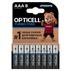 Батарейка алкалиновая Opticell Turbo Max LR03 AAA 8 шт. 89446265 STLM-2043610