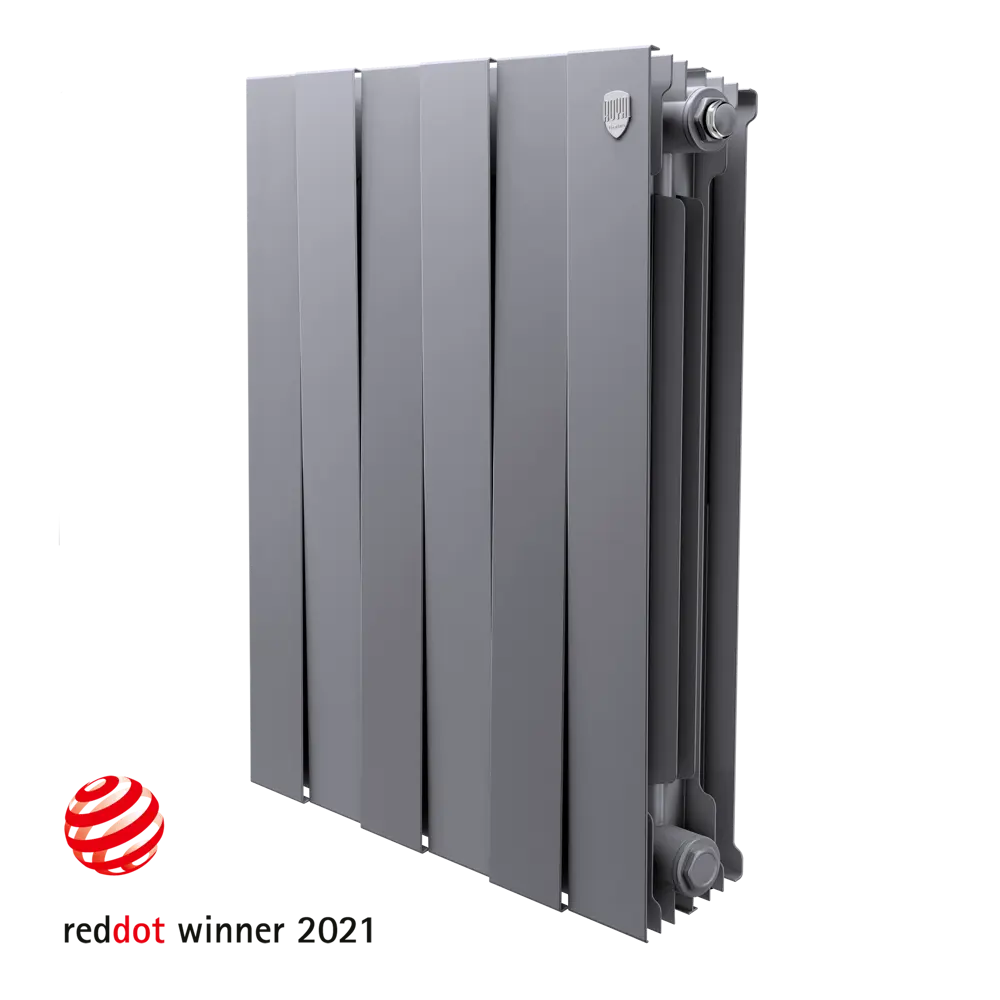 Радиатор секционный Royal Thermo Pianoforte 500/100 6 секций боковое подключение биметалл серый STLM-2075304