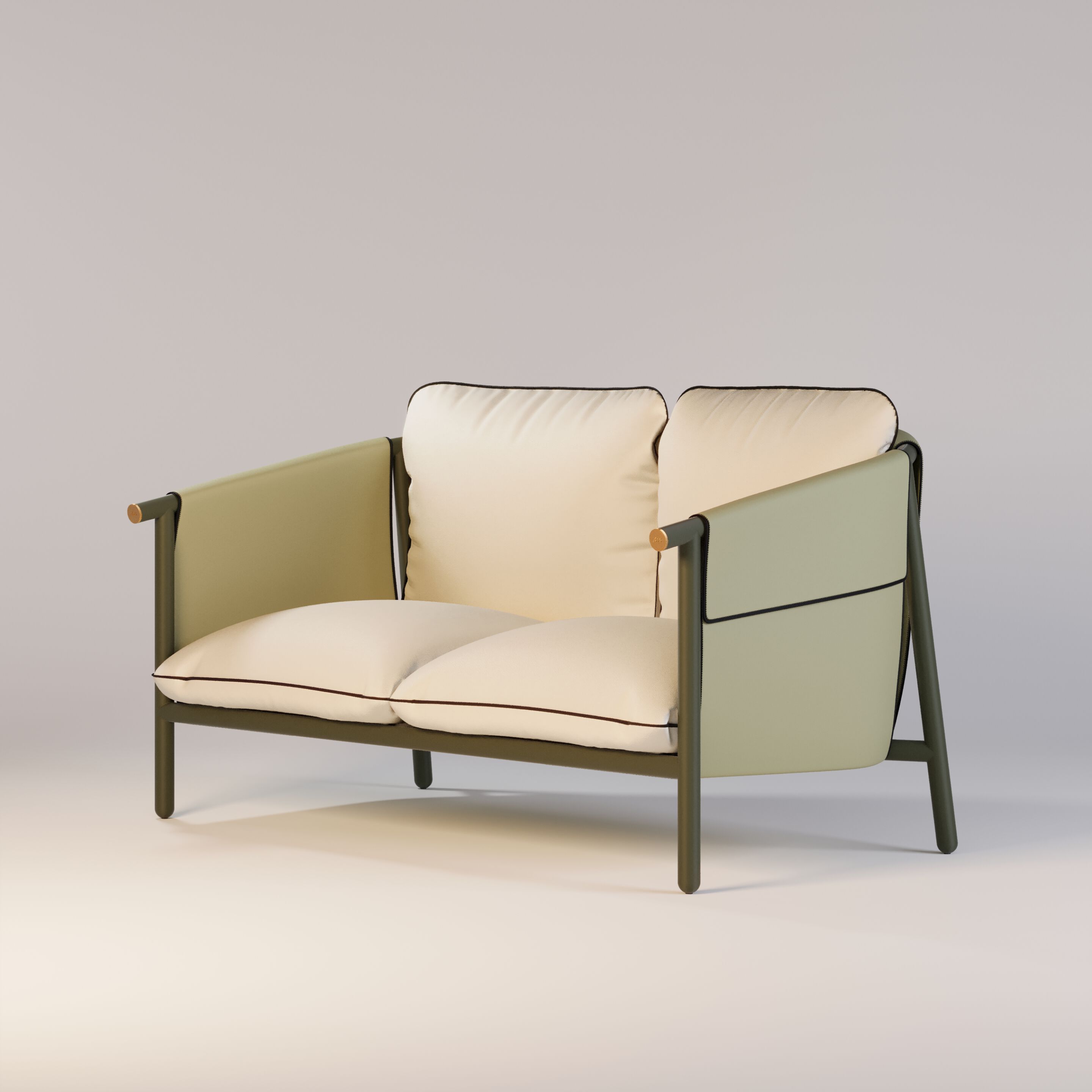 2-местный тканевый садовый диван Myface Селин ARCH-00018650 - Вид №5