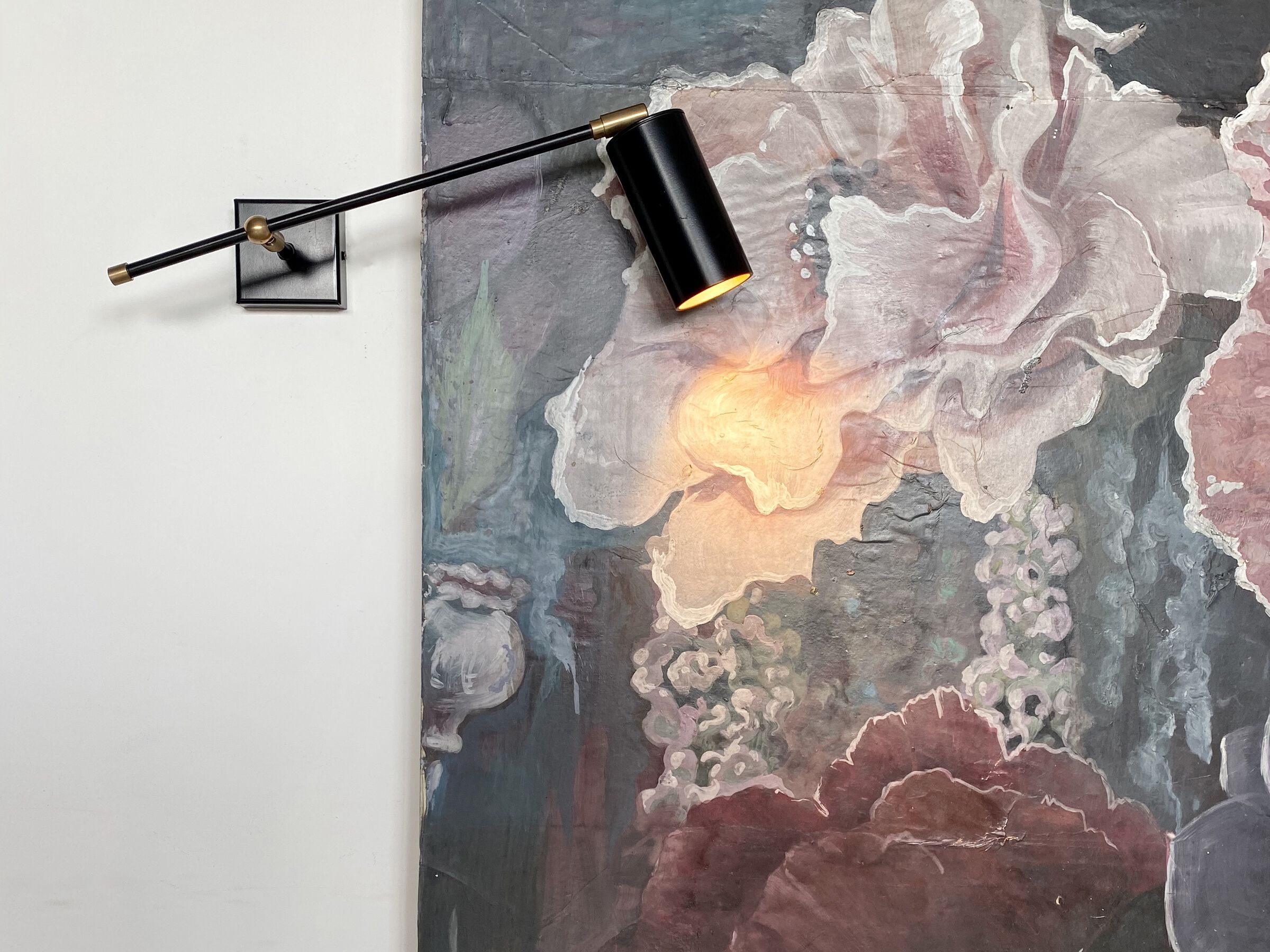 Регулируемый железный светодиодный настенный светильник Renzo Serafini стекло ARCH-00097096 - Вид №2