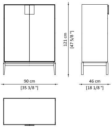 Paolo Castelli Буфет из лакированной мдф с распашными дверцами For living sun-id-1467986 - Вид №10