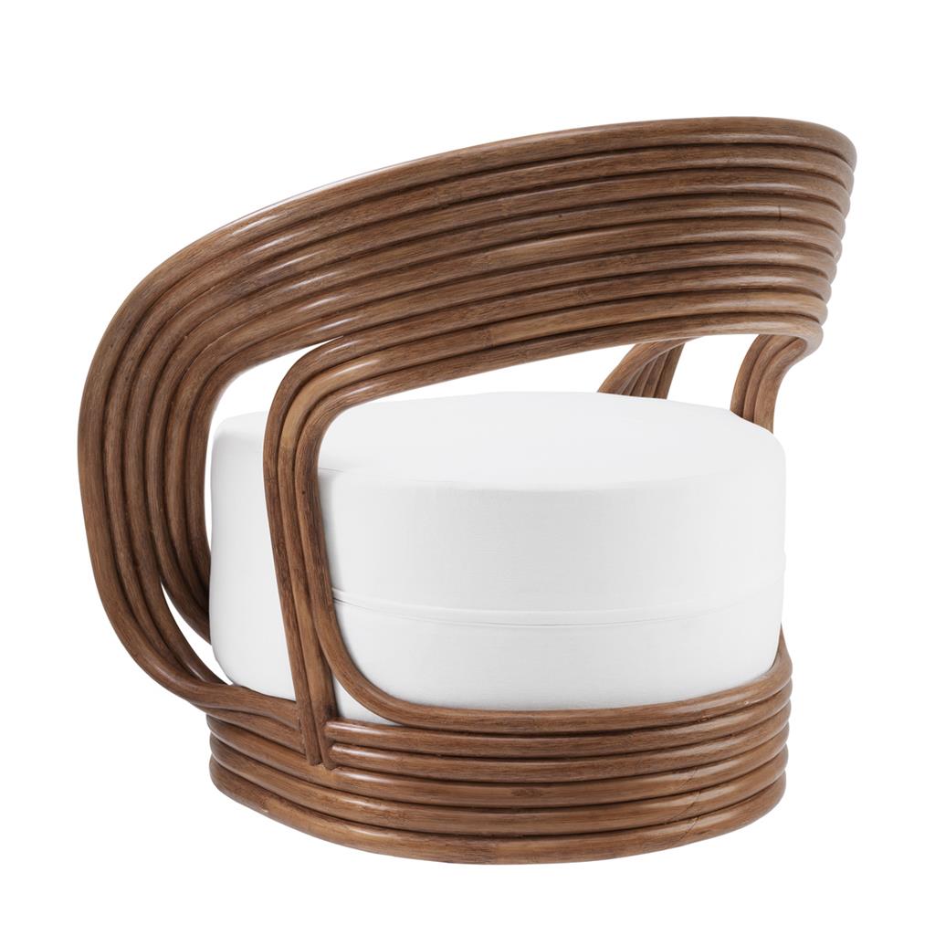 Кресло Romeo от Eichholtz коричневое EICHHOLTZ ДИЗАЙНЕРСКИЕ 247958 Коричневый;белый  - Вид №2