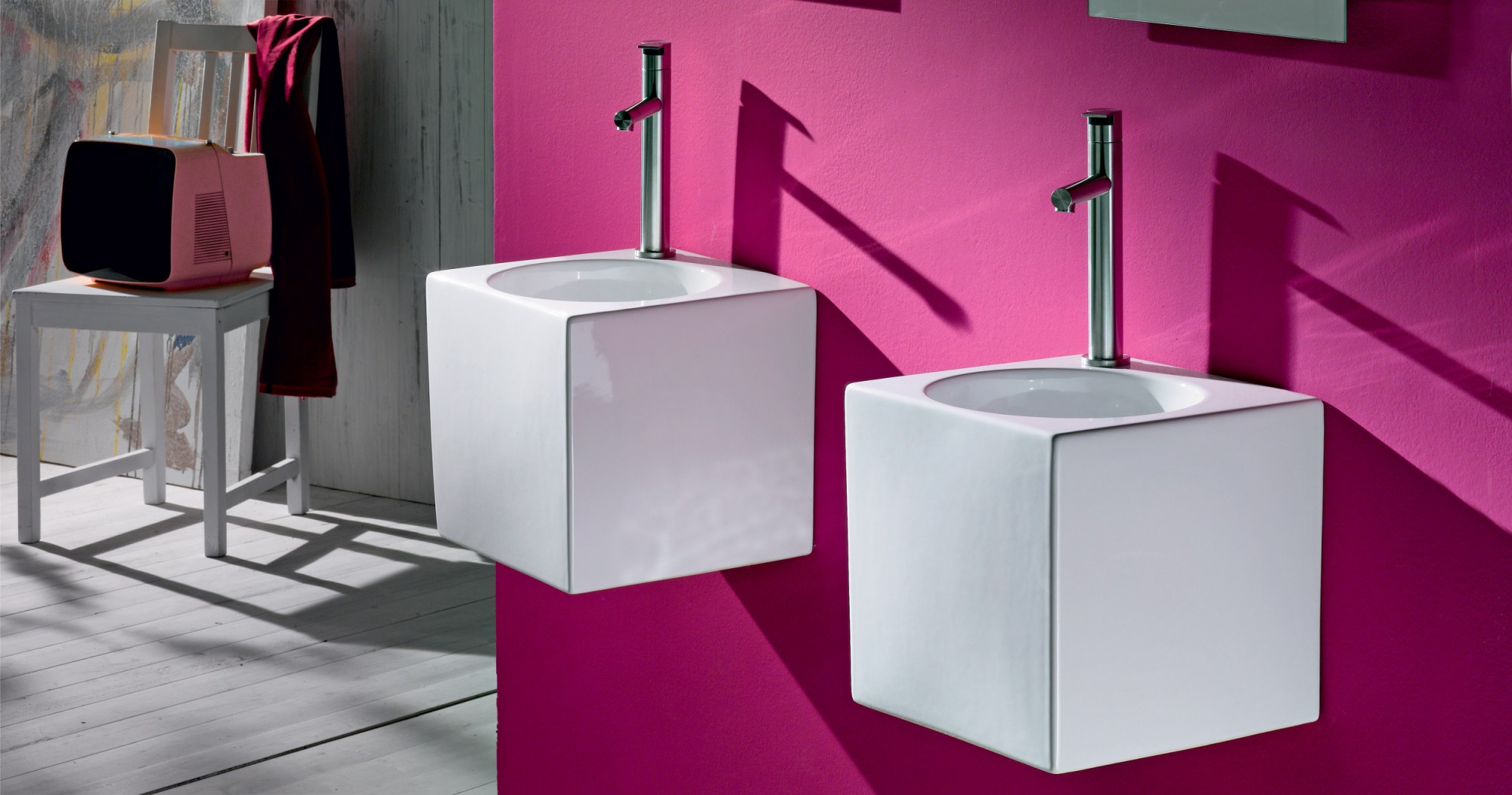 L310T0RPV1.100 Подвесная раковина квадратная A. e T. Italia IDEA Белый глянцевый AeT ITALIA - Вид №2