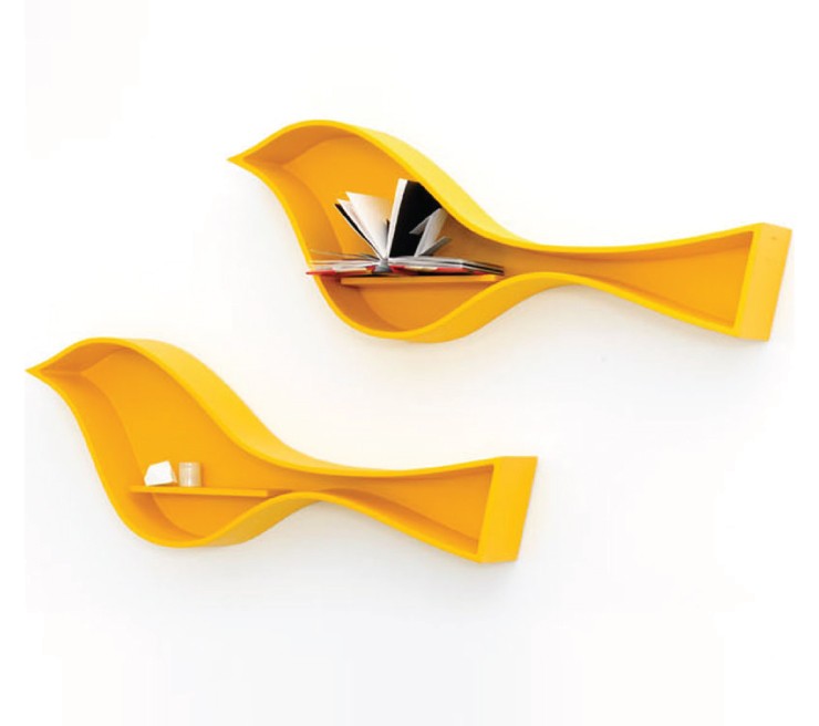 Ex.T Birdie Полка желтая EXBIRDIEGI  - Вид №1