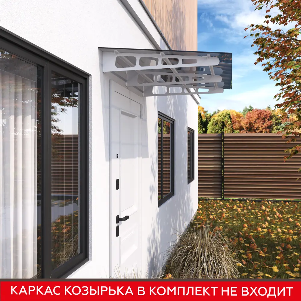 Поликарбонат Порта 1600x900x6 мм графит 88922750 STLM-2166457 Santreyd  - Вид №5