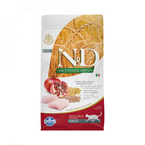 ПР0050207 Корм для кошек N&D Ancestral Grain Line курица с гранатом сух. 1,5кг Farmina