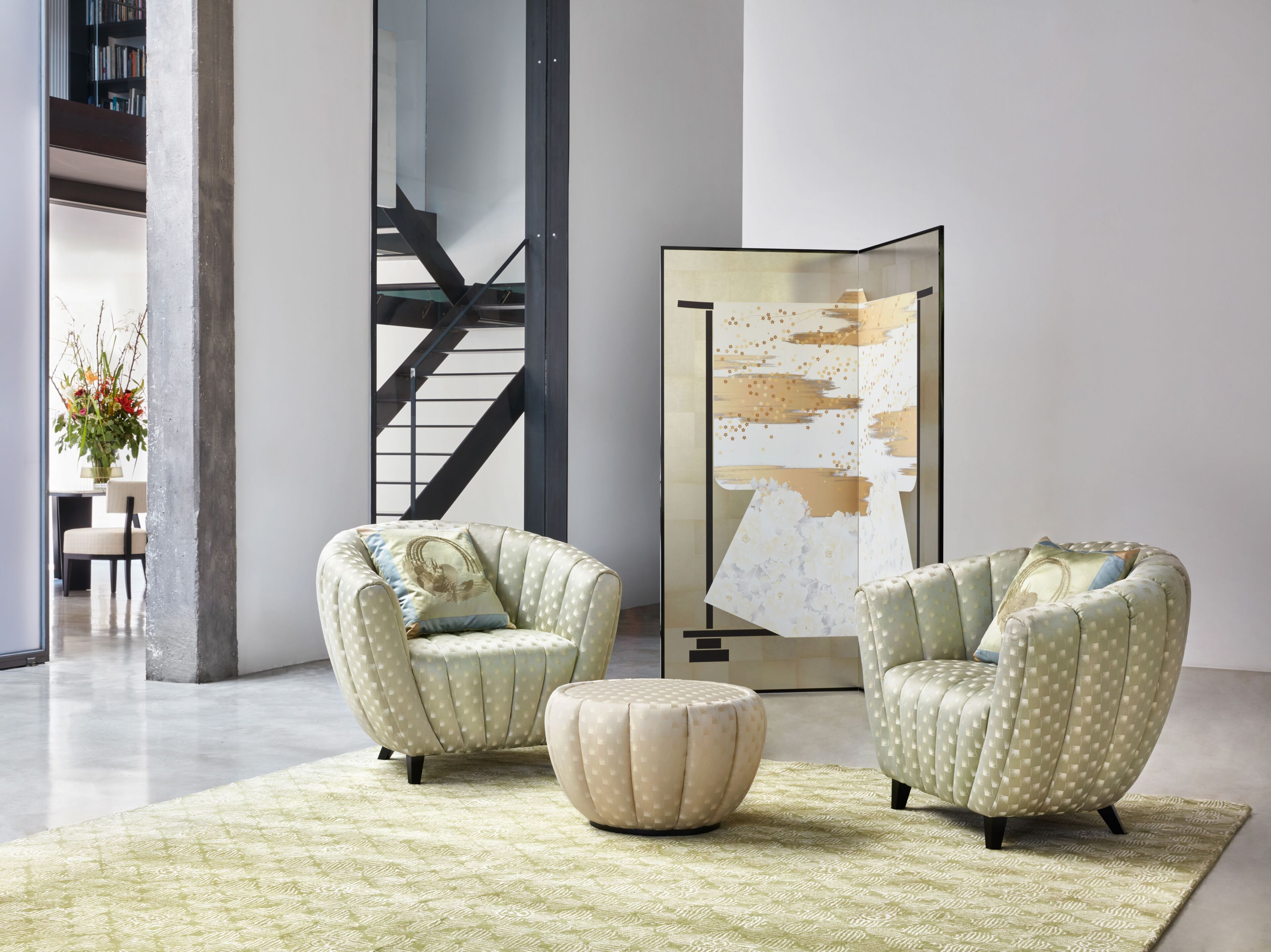 Квадратная подушка из ткани K-3 Sakura ARCH-00034632 - Вид №4