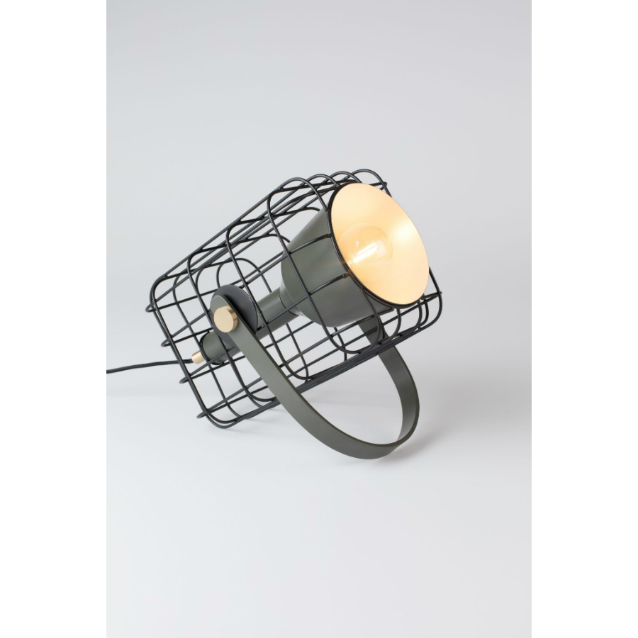 Лампа настольная Cage, черная White Label Living 5200072 - Вид №2