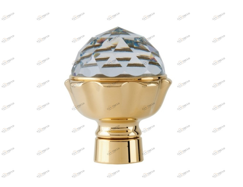 033245.000.50 Ручка для душевой системы с кристаллами сваровски Яркий хром Mestre 