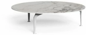 Talenti Круглый журнальный столик из керамогранита Cruise alu Crualutct120