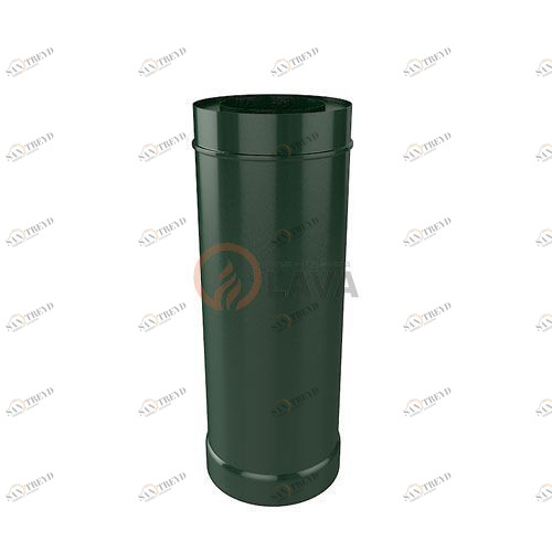 Труба-сэндвич LAVA 150/220 мм. 0,5 м. зеленый (6005) 4403