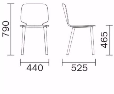 Pedrali Деревянный стул Babila 2700 - Вид №13