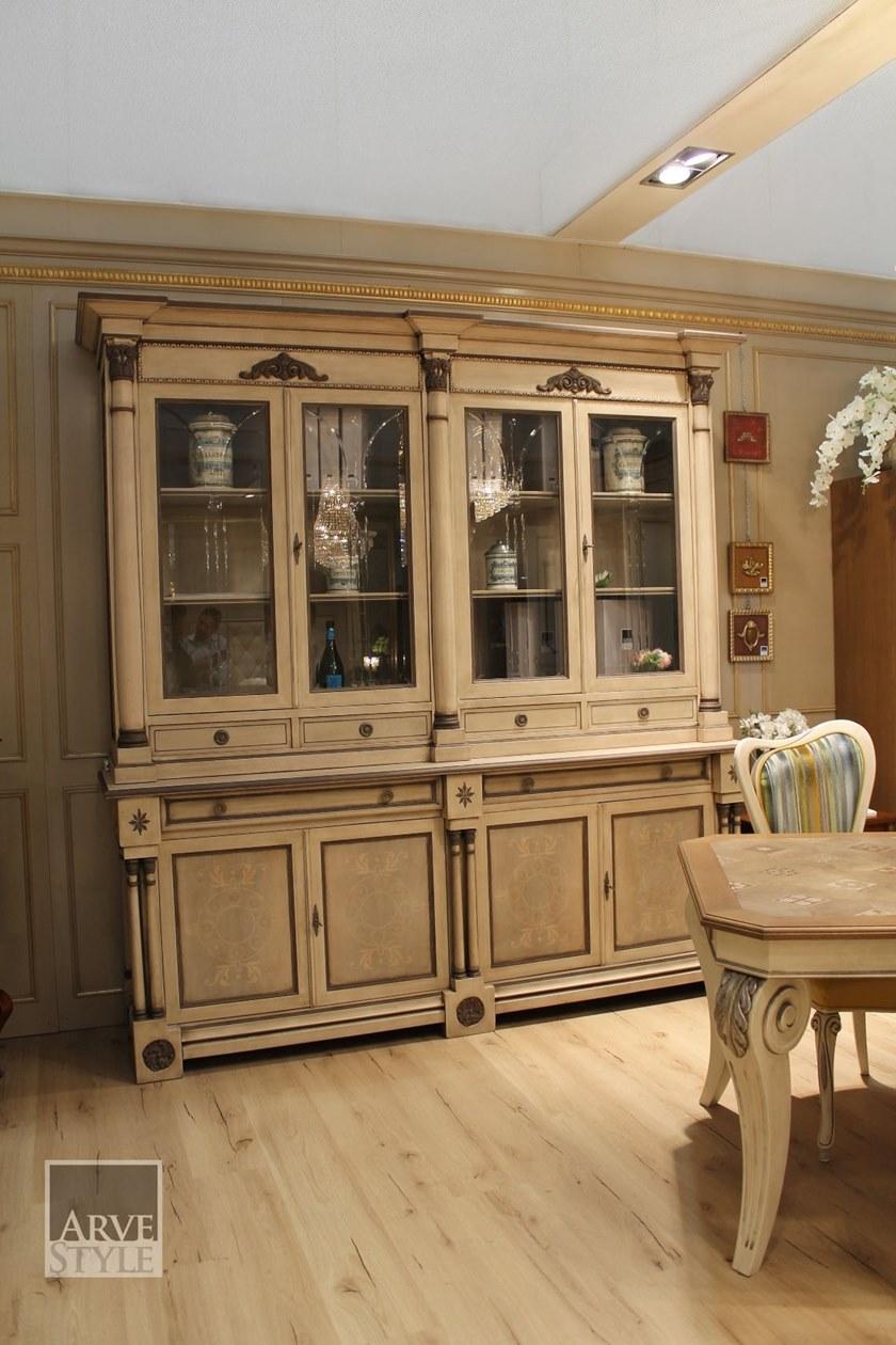 Arvestyle Буфет из лакированного дерева и стекла с распашными дверцами  As-1801  - Вид №2