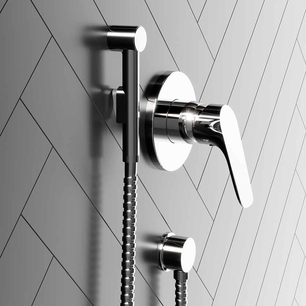 760210264 набор: гиг.душ держатель шланг Damixa Shower program  - Вид №1