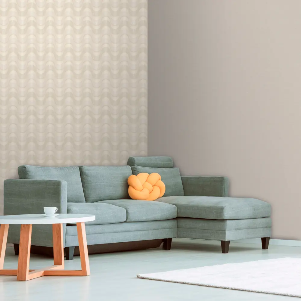 ОБОИ 1,06Х10М ФЛИЗ FLOW БЕЖ OR8022-17 ORNAMY STLM-2154976 - Вид №3