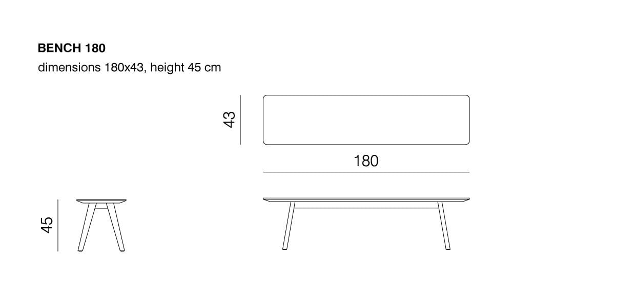 Скамейка из массива дерева prostoria монах ARCH-00113698 - Вид №4