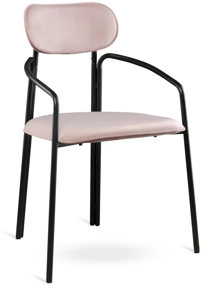 91056986 Стул Latitude 15 Round 83x58x44 см полиэстер фанера цвет розовый STLM-0887164