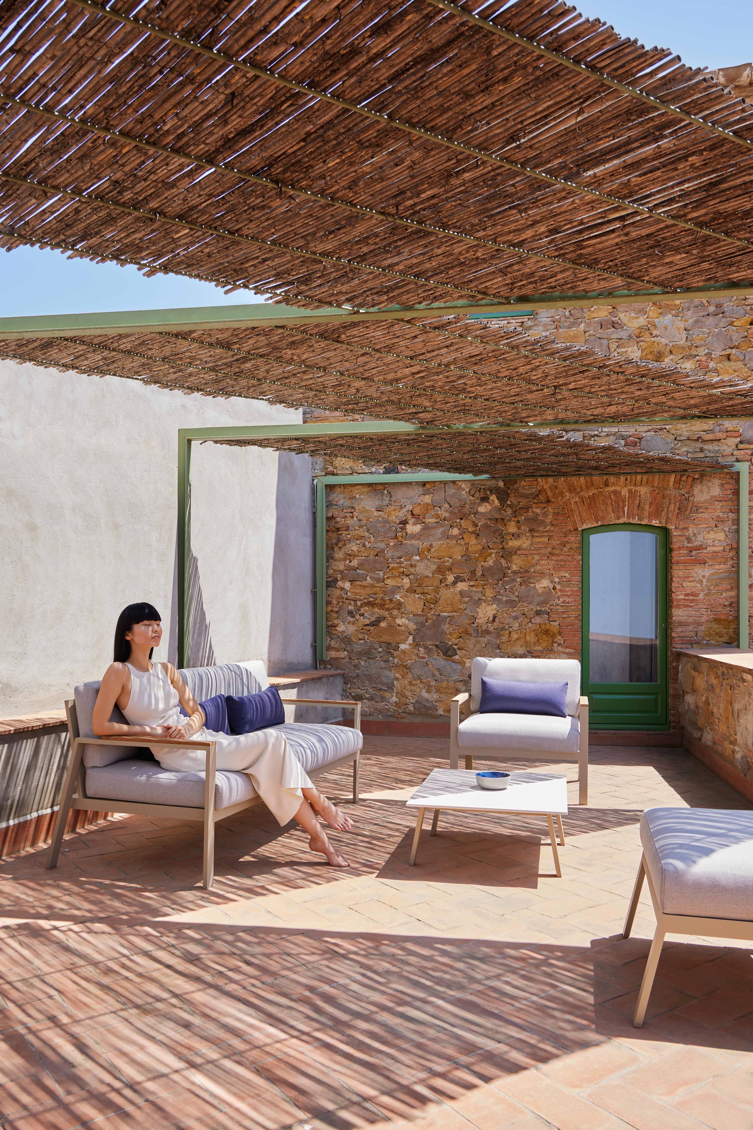 Прямоугольный журнальный столик из алюминия с термокрытием GANDIABLASCO Timeless ARCH-00040168 - Вид №13