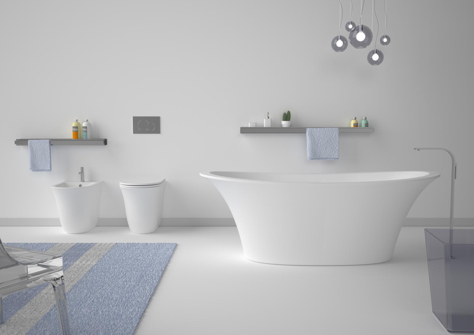 VAFL13 Акриловая ванна отдельностоящая GSG CERAMIC Flut - Вид №3