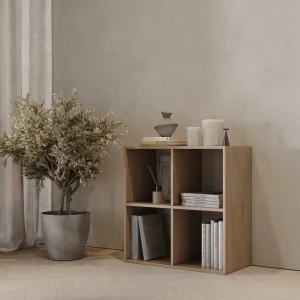 Стеллаж KONSENSA Руан 4 секции 70x70x31.7 см ЛДСП цвет дуб комано