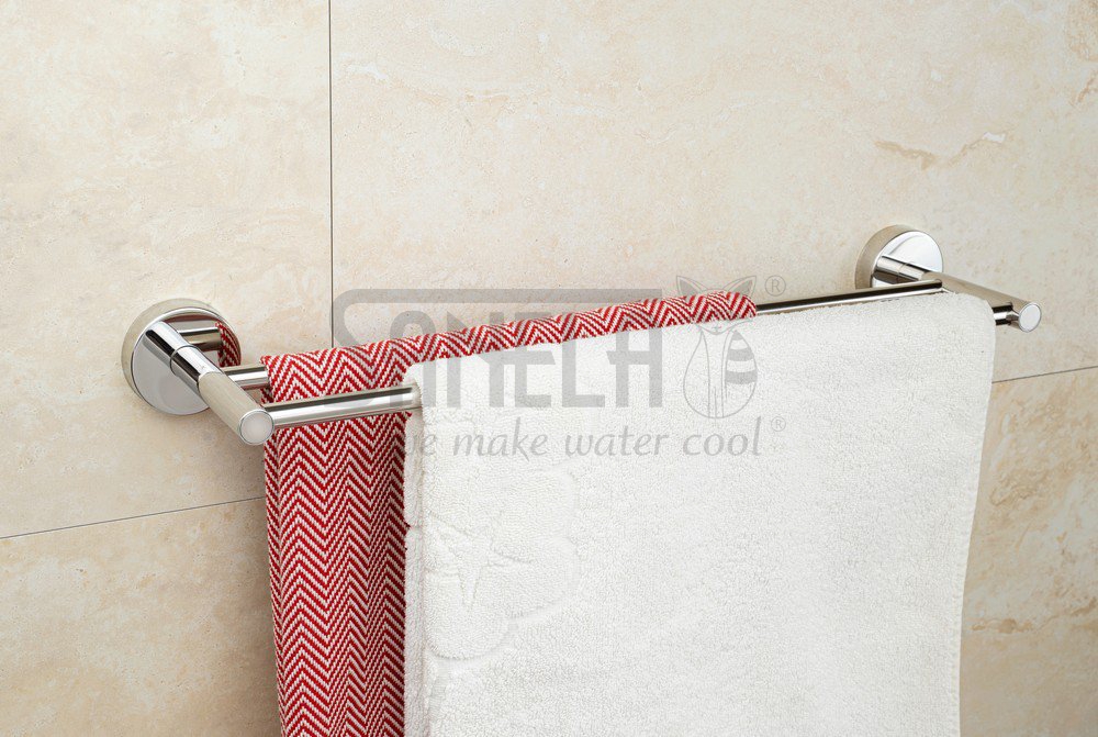 62110 Нержавеющий двойной полотенцедержатель, глянцевая поверхность SANELA  - Вид №2