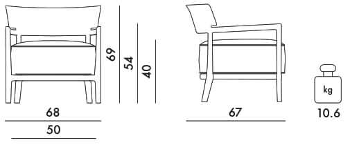 Съемное кресло из поликарбоната и ткани с подлокотниками Kartell CARA ARCH-00152115 - Вид №34