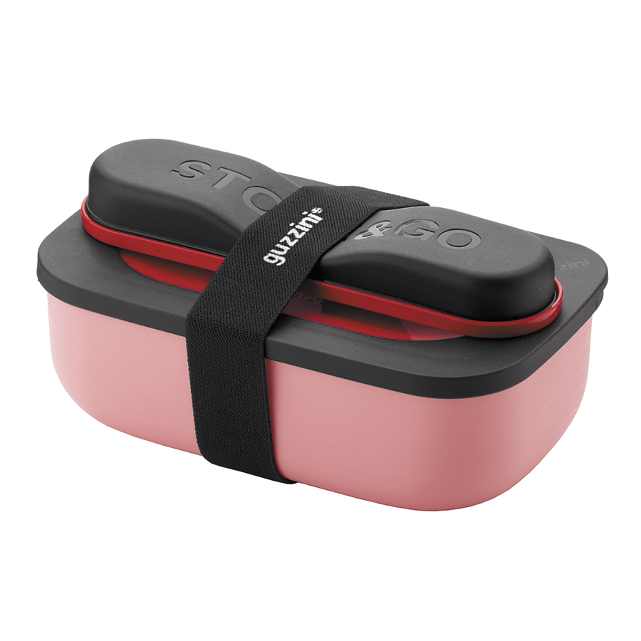 17110231 Набор из ланч-бокса и приборов store & go, красный Guzzini 