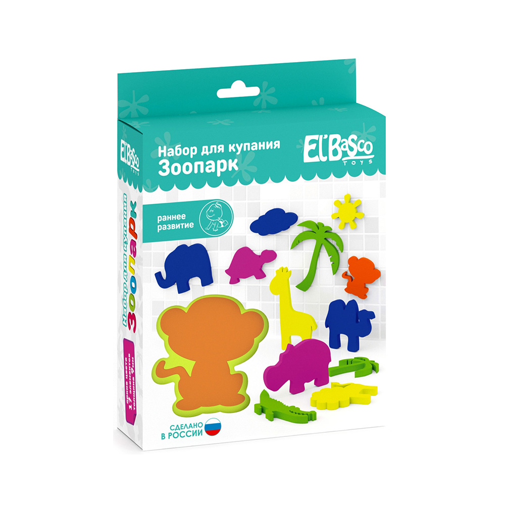 02-001 Набор для купания "Зоопарк" El`BascoToys 